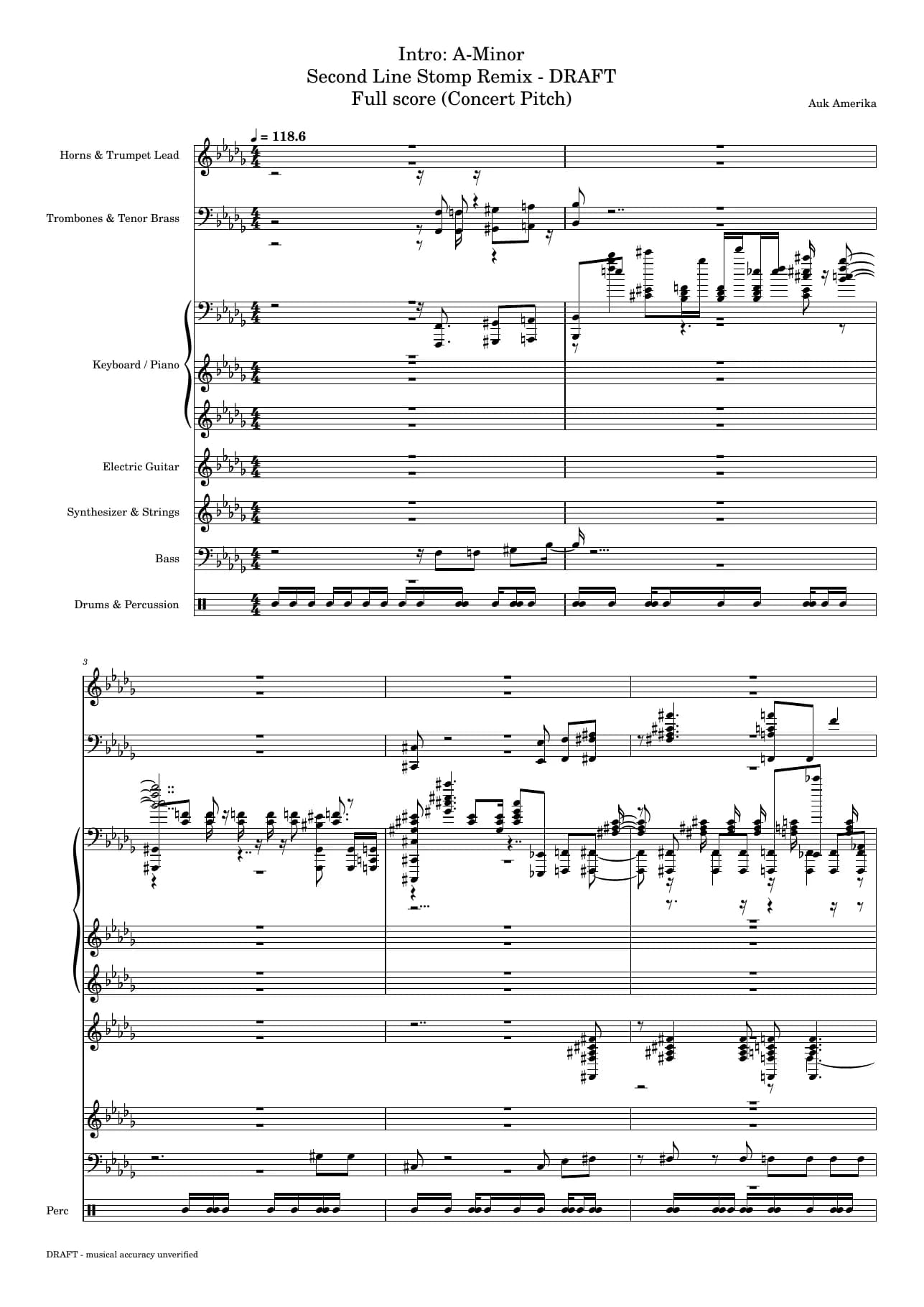 Full score, page 1 of 19