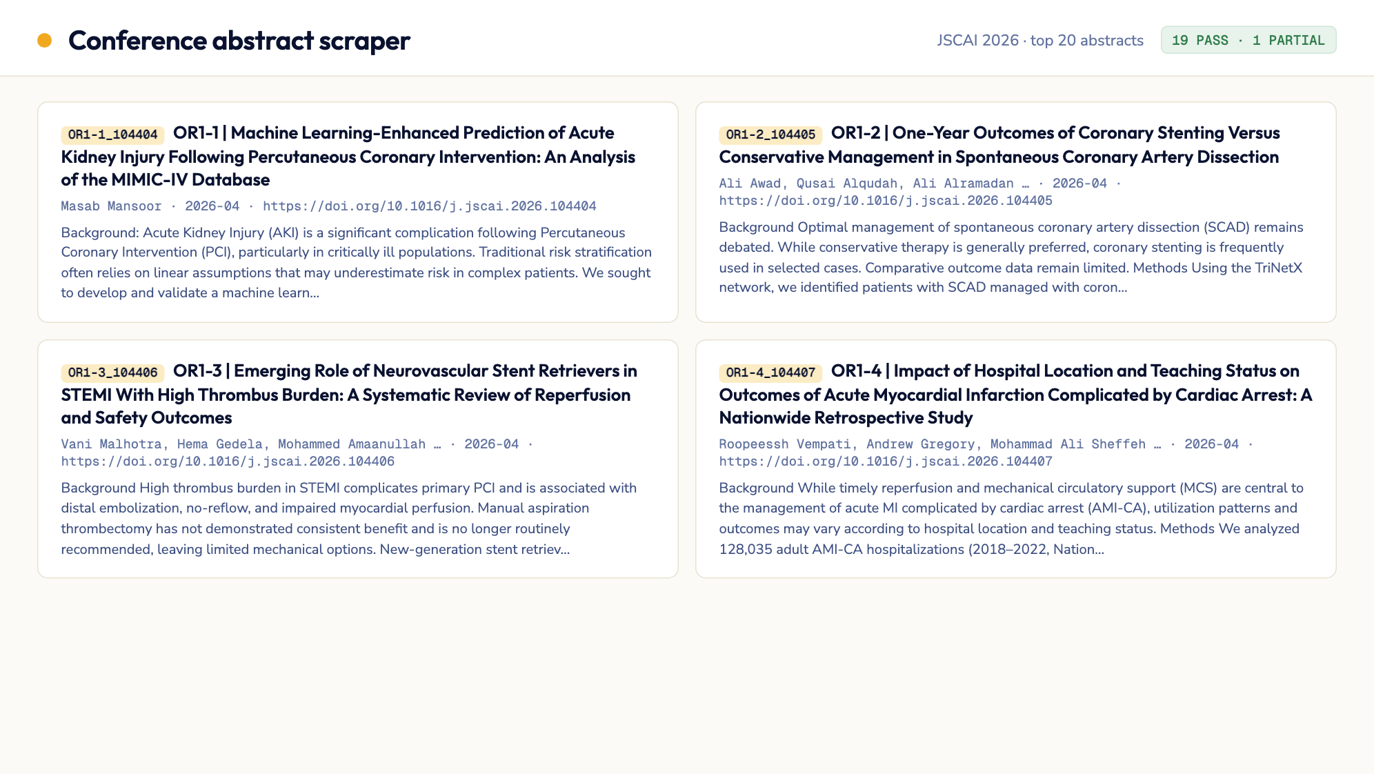 JSCAI 2026 issue, top 20 abstracts